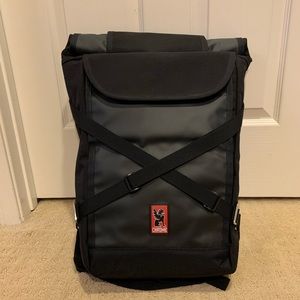 Black Chrome Heritage Bravo Roll Top Backpack